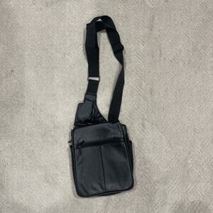 Buxton Genuine Leather Crossbody Sling Bag Travel Minimalist City Concert Luxury